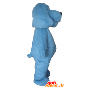 Blå hundmaskot, alla håriga, imponerande - Spotsound maskot