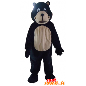 Mascot giant black and beige bears - MASFR22822 - Bear mascot