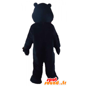 Mascot gigantisk svart og beige bjørn - MASFR22822 - bjørn Mascot