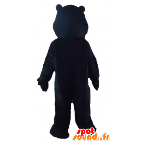 Mascotte d'ours noir et beige géant - MASFR22822 - Mascotte d'ours