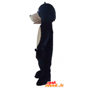 Mascot giant black and beige bears - MASFR22822 - Bear mascot