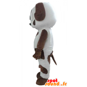 Mascot hvit og brun hund, flekket - MASFR22823 - Dog Maskoter