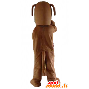 Brown Hund Maskottchen, mit einem freundlichen Luft - MASFR22826 - Hund-Maskottchen