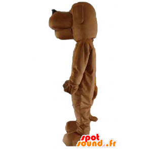 Brown dog mascot, with a friendly air - MASFR22826 - Dog mascots