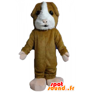 Brown and white hamster mascot, soft and hairy - MASFR22830 - Pets pets