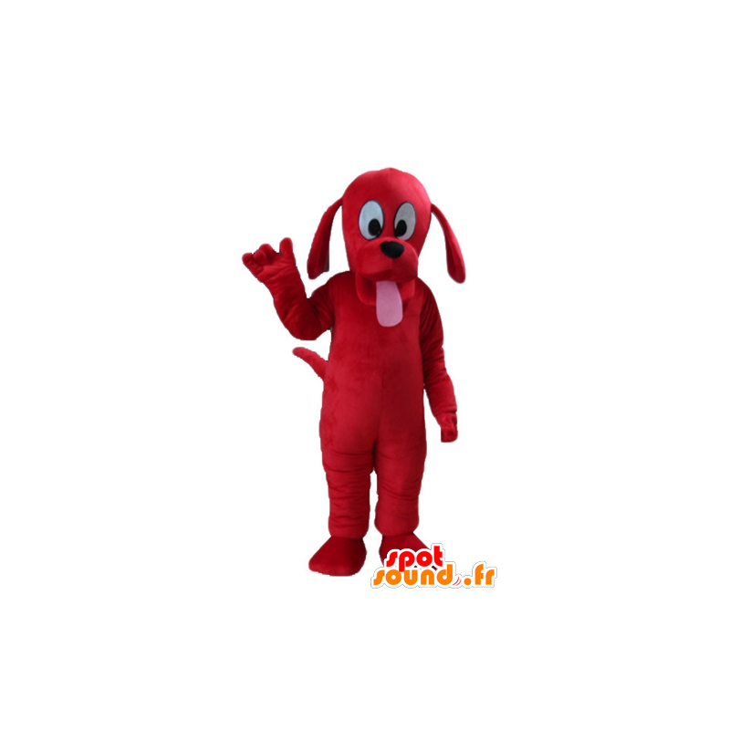 Röd hundmaskot, Clifford, berömd hund - Spotsound maskot