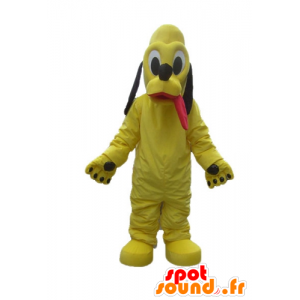 Mascotte de chien jaune, de Pluto, célèbre compagnon de Mickey - MASFR22837 - Mascottes Mickey Mouse