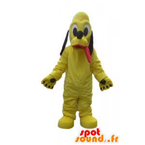 Yellow Dog Mascot, Pluto, Mikke berømte følges - MASFR22837 - Mikke Mus Maskoter