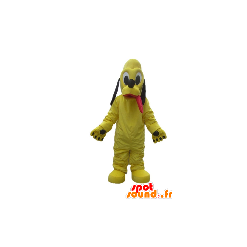 Mascotte de chien jaune, de Pluto, célèbre compagnon de Mickey - MASFR22837 - Mascottes Mickey Mouse