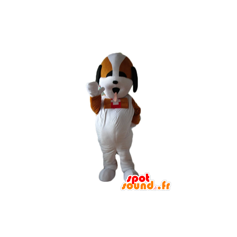 Mascot St. Bernard hond redder tricolor - MASFR22839 - Dog Mascottes