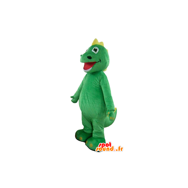 Groene dinosaurus mascotte van leuke en kleurrijke dragon - MASFR22844 - Dinosaur Mascot