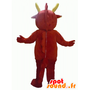 Rode en gele draak mascotte, reuze - MASFR22863 - Dragon Mascot