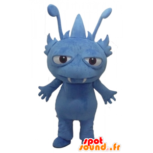 Mascotte blu mostro, creatura fantastica, gnomo - MASFR22873 - Mascotte di mostri