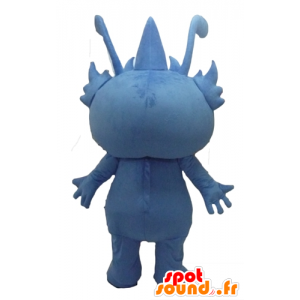 Mascotte blu mostro, creatura fantastica, gnomo - MASFR22873 - Mascotte di mostri