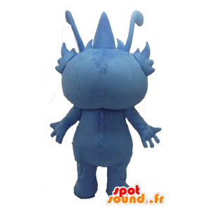 Mascotte de monstre bleu, de créature fantastique, de gnome - MASFR22873 - Mascottes de monstres