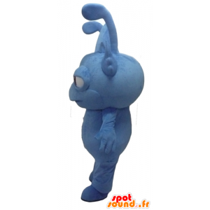 Mascotte blu mostro, creatura fantastica, gnomo - MASFR22873 - Mascotte di mostri