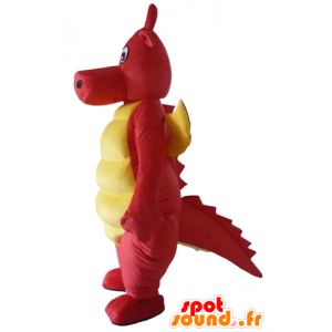 Rojo y amarillo de la mascota dragón, dinosaurio - MASFR22874 - Dinosaurio de mascotas