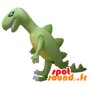 Mascot Tyrex, groene en gele dinosaurus, reus - MASFR22879 - Dinosaur Mascot