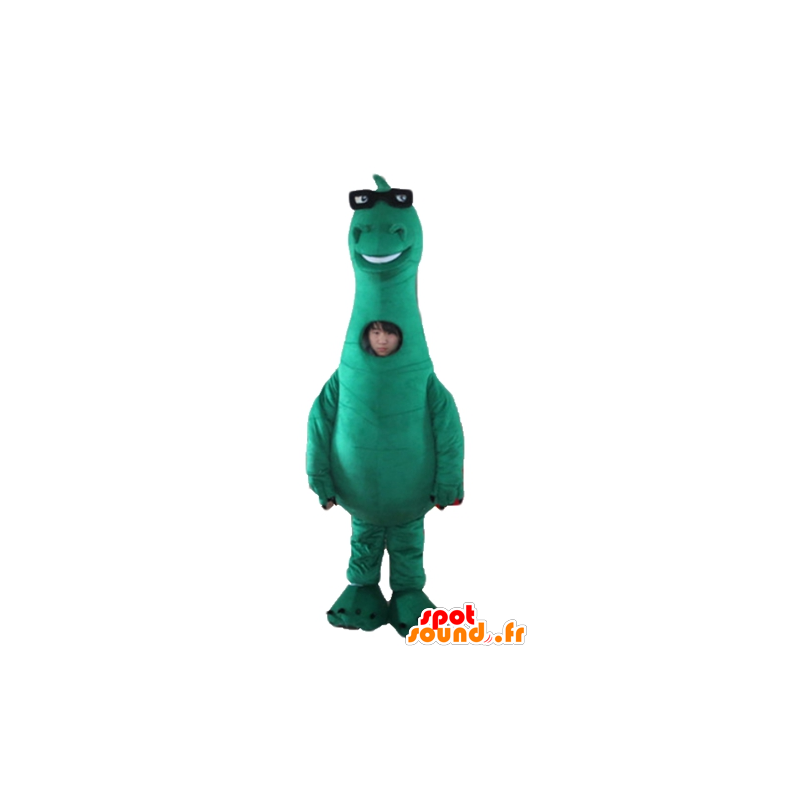 Mascot grote groene dinosaurus, van Denver, de laatste dinosaurus - MASFR22880 - Dinosaur Mascot