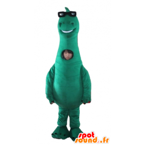 Mascot grote groene dinosaurus, van Denver, de laatste dinosaurus - MASFR22880 - Dinosaur Mascot