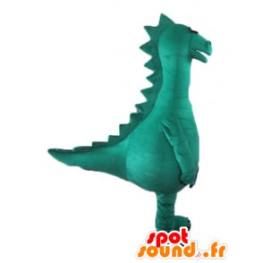 Big green dinosaur mascot, of Denver, the Last Dinosaur - MASFR22880 - Mascots dinosaur