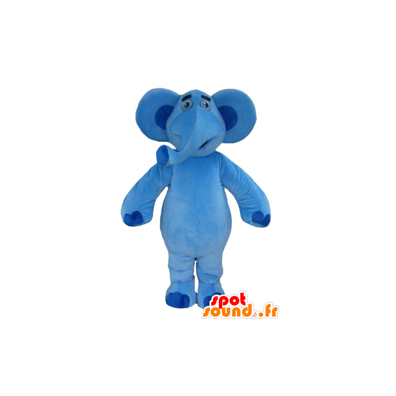 Mascot store svært vennlig blå elefant - MASFR22892 - Elephant Mascot