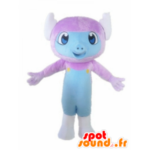 Little monkey mascot, violet and blue creature - MASFR22897 - Mascots monkey