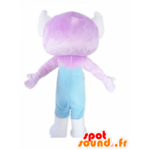 Mascote macaco, violeta e criatura azul - MASFR22897 - macaco Mascotes