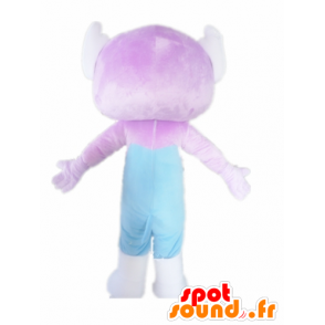 Little monkey mascot, violet and blue creature - MASFR22897 - Mascots monkey