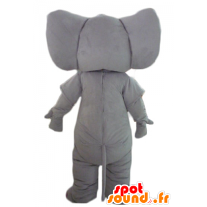 Mascotte d'éléphant gris, entièrement personnalisable - MASFR22899 - Mascottes Elephant