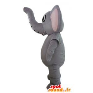 Maskot grå elefant, fullt tilpass - MASFR22899 - Elephant Mascot
