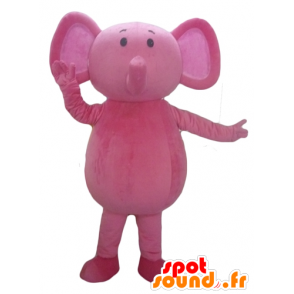 Maskot Pink Elephant, plně přizpůsobitelný - MASFR22900 - slon Maskot