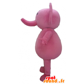 ピンクの象のマスコット、完全にカスタマイズ可能-MASFR22900-象のマスコット