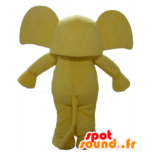 Elefante mascote amarelo, com orelhas grandes - MASFR22901 - Elephant Mascot