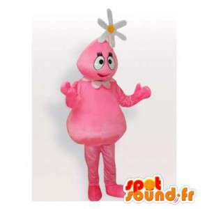 Mascot chica Barbapapa personaje de dibujos animados - MASFR006538 - Chicas y chicos de mascotas