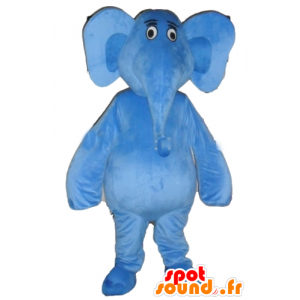 Mascot blauen Elefanten, riesige und völlig kunden - MASFR22911 - Elefant-Maskottchen