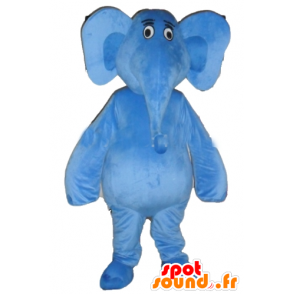 Mascotte d'éléphant bleu, géant et entièrement personnalisable - MASFR22911 - Mascottes Elephant