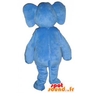 Mascot blue elephant, giant and fully customizable - MASFR22911 - Elephant mascots