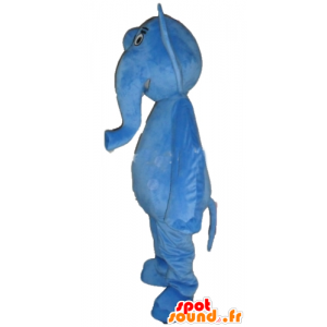 Mascot blauwe olifant, reus en volledig aanpasbaar - MASFR22911 - Elephant Mascot
