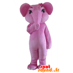 ピンクの象のマスコット、巨大で完全にカスタマイズ可能-MASFR22912-象のマスコット