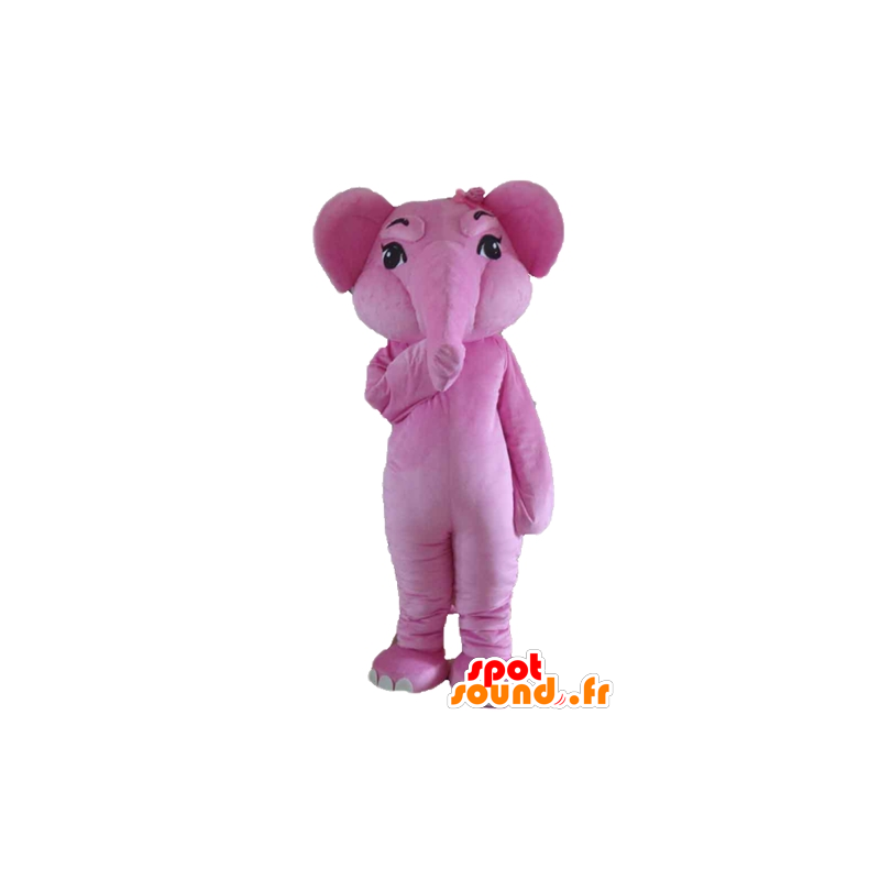 ピンクの象のマスコット、巨大で完全にカスタマイズ可能-MASFR22912-象のマスコット