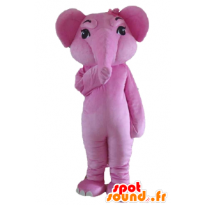 Pink elefant maskot, kæmpe og fuldt tilpasselig - Spotsound