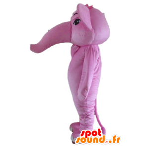 Mascotte d'éléphant rose, géant et entièrement personnalisable - MASFR22912 - Mascottes Elephant