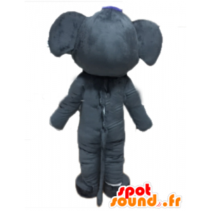 Mascot harmaa elefantti, jättiläinen ja täysin muokattavissa - MASFR22914 - Elephant Mascot