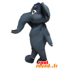 Mascotte d'éléphant gris, géant et entièrement personnalisable - MASFR22914 - Mascottes Elephant