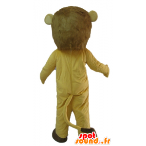 Beige lion mascot, tiger, fierce-looking - MASFR22930 - Lion mascots