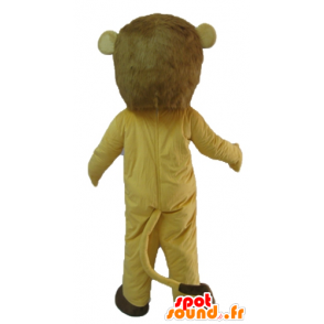 Beige lion mascot, tiger, fierce-looking - MASFR22930 - Lion mascots