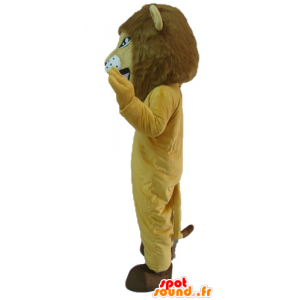 Beige lion mascot, tiger, fierce-looking - MASFR22930 - Lion mascots