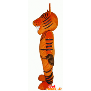 Maskot oranžové a černé tygr řvoucí - MASFR22934 - Tiger Maskoti