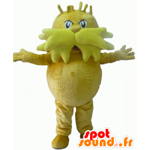 Mascotte grote gele kerel, snor - MASFR22938 - Niet-ingedeelde Mascottes